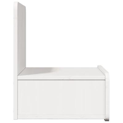 Nachtkastje 2 pcs Wit 44 x 32,5 x 40 cm Massief grenenhout
