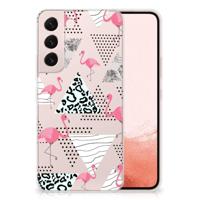 Samsung Galaxy S22 | TPU Hoesje | Flamingo Triangle - thumbnail
