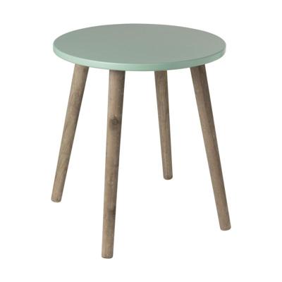 Bijzettafel Salvador - groen/bruin - ø36x41 cm