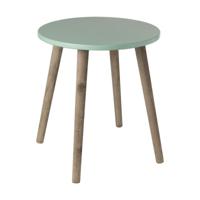 Bijzettafel Salvador - groen/bruin - ø36x41 cm - thumbnail