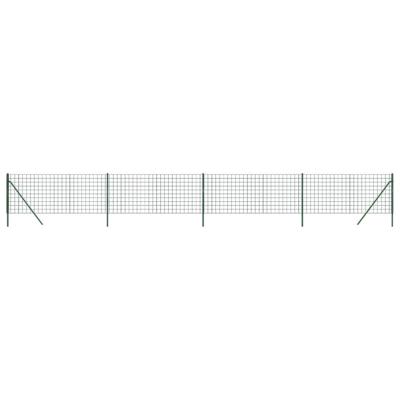 VidaXL Draadgaashek 1x10 m gegalvaniseerd staal groen VidaXL Draadgaashek 1x10 m gegalvaniseerd staal groen