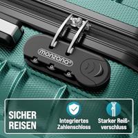 Reiskoffers Groen 4-delig ABS met gratis accessoires - thumbnail