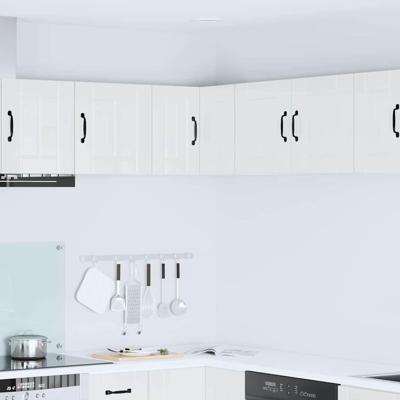Keukenkast aan de muur met plank Hoogglans wit 57 x 57 x 40 cm Keukenkast aan de muur met plank Hoogglans wit 57 x 57 x 40 cm