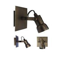 Opbouwspot Indigo Mini Antiek Messing - thumbnail