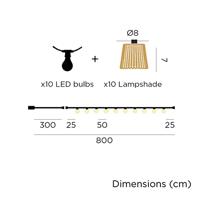 LED-lichtkrans New Garden Okinawa 8 m E27 10 350 lm - thumbnail