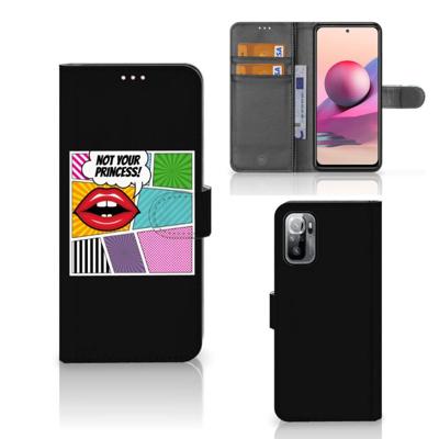 Xiaomi Redmi Note 10/10T 5G | Poco M3 Pro | Wallet Case | met Pasjes | Popart Princess Xiaomi Redmi Note 10/10T 5G | Poco M3 Pro | Wallet Case | met Pasjes | Popart Princess