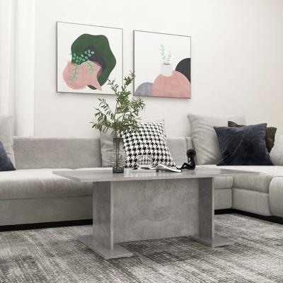 VidaXL Salontafel 103,5x60x40 cm bewerkt hout betongrijs