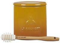 LE CREUSET - Aardewerk - Honingpot met spatel 0,42l Nectar - thumbnail