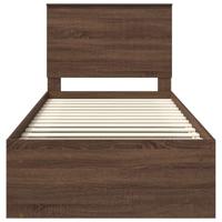 Bedframe Bruin Eiken 90 x 200 cm Massief grenenhout - thumbnail