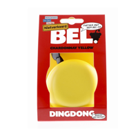 fietsbel ding-dong staal 80 mm geel - thumbnail