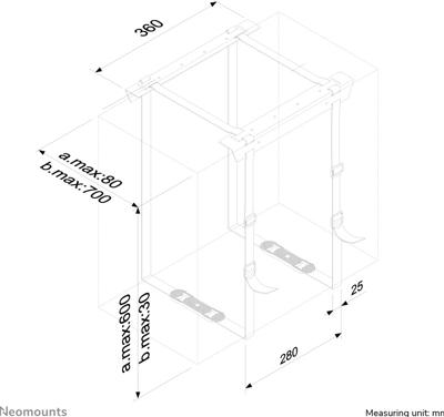Neomounts Neomounts CPU-D025 - Befestigungskit (CPU-Halterung) CPU-D025BLACK PC-houder Onderbouw Zwart Belastbaar tot: 20 kg Neomounts Neomounts CPU-D025 - Befestigungskit (CPU-Halterung) CPU-D025BLACK PC-houder Onderbouw Zwart Belastbaar tot: 20 kg