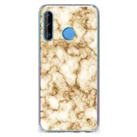 Huawei P30 Lite Anti-Shock Hoesje Marmer Goud - thumbnail