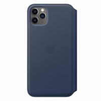 Apple leather Folio case iPhone 11 Pro Max Deep Sea Blue - thumbnail