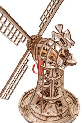 Eco Wood Art 3D Mechanische Puzzel Windmill Eco Wood Art 3D Mechanische Puzzel Windmill