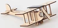 Solexpert Bouwpakket - dubbeldekker vliegtuig met zonnepaneel - thumbnail