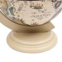 Globebar tafelmodel eucalyptushout wit - thumbnail