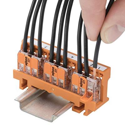 WAGO 221-413-50 221 Verbindingsklem Flexibel: 0.14-4 mm² Massief: 0.2-4 mm² Aantal polen: 3 50 stuk(s) Transparant, Oranje WAGO 221-413-50 221 Verbindingsklem Flexibel: 0.14-4 mm² Massief: 0.2-4 mm² Aantal polen: 3 50 stuk(s) Transparant, Oranje