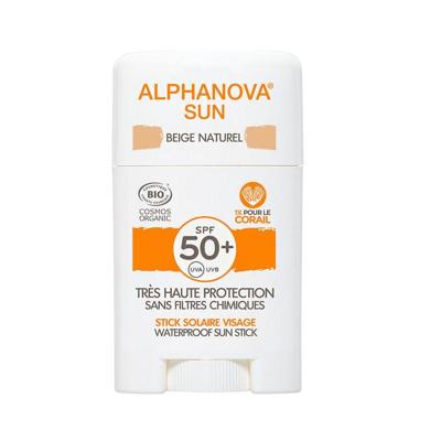 Alphanova Sun Sun bio SPF50+ face sun stick - beige 12 Gram