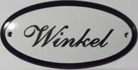 Emaille deurbord ovaal Winkel - thumbnail