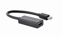 4K Mini DisplayPort naar HDMI adapterkabel, 15 cm, zwart - thumbnail