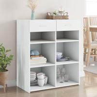 Dressoir 80x42,5x93 cm bewerkt hout wit - thumbnail