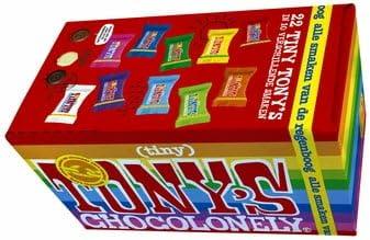 Chocolade tony chocolonely tiny mix doos 200gr | 6 stuks