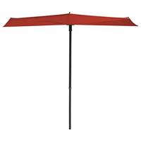 Madison balkonparasol sun wave 270x150 cm steenrood - thumbnail
