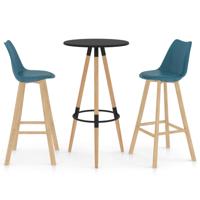 vidaXL 3-delige Barset turquoise - thumbnail