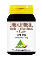 SNP Groenlipmossel forte + vitamines + koper 60 Capsules - thumbnail