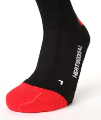 Lenz Heat Sock 4.1 Toe Cap Skisok Black 39-41