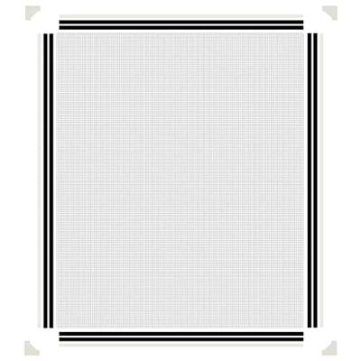 VidaXL Insectenhor voor ramen magnetisch 100x120 cm wit