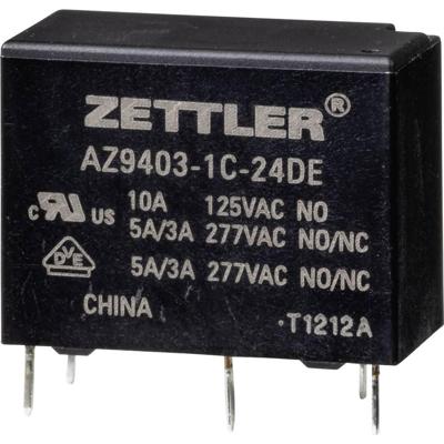 Zettler Electronics AZ9403-1C-24DE Powerrelais 24 V/DC 5 A 1 stuk(s)