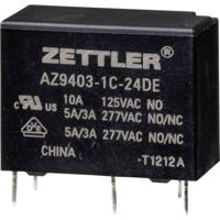 Zettler Electronics AZ9403-1C-24DE Powerrelais 24 V/DC 5 A 1 stuk(s) - thumbnail