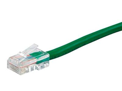 Monoprice ZerobootCat5e Ethernet patchkabel - netwerk internetkabel - RJ45, getranded, 350 Mhz, UTP, puur kale koperdraad, 24AWG, 50 m, groen