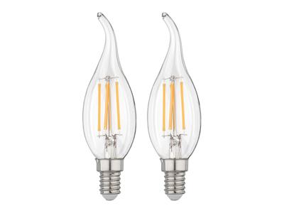 LIVARNO LED-filamentlampen (Vlam E14 4,2W, set van 2)