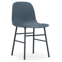 Normann Copenhagen Form eetkamerstoel Blue vierpoot staal - thumbnail
