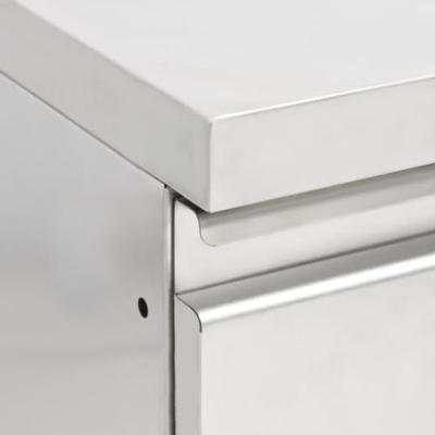 VidaXL Commerciële keukenkast met 2 lades 50x60x96 cm