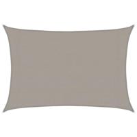 VidaXL Zonnezeil 160 g/m² rechthoekig 3x5 m hdpe lichtgrijs - thumbnail