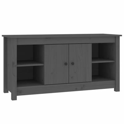 Tv-meubel 103x36,5x52 cm massief grenenhout grijs Tv-meubel 103x36,5x52 cm massief grenenhout grijs