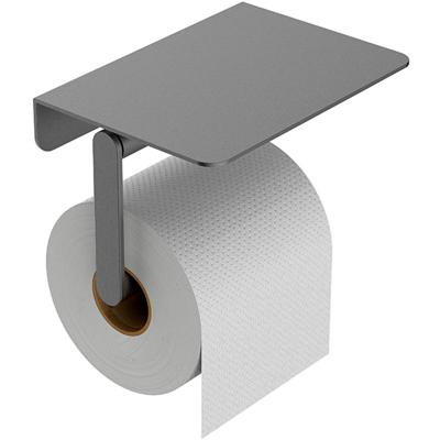 Wiesbaden Alonzo Toiletrolhouder met Planchet - Gunmetal