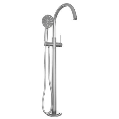 Vrijstaande Badkraan Brauer Brushed Met Handdouche Rond Geborsteld RVS