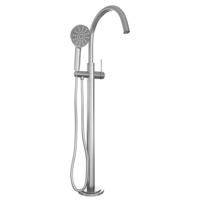 Vrijstaande Badkraan Brauer Brushed Met Handdouche Rond Geborsteld RVS - thumbnail