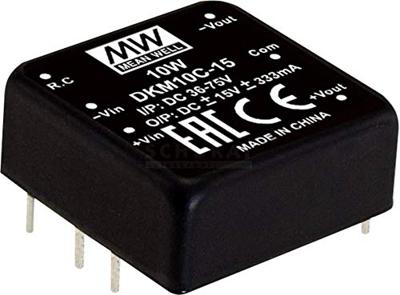 MEAN WELL DKM10E-12 DC/DC-convertermodule 416 mA 10 W Aantal uitgangen: 2 x Inhoud 1 stuk(s) MEAN WELL DKM10E-12 DC/DC-convertermodule 416 mA 10 W Aantal uitgangen: 2 x Inhoud 1 stuk(s)