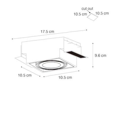 QAZQA Inbouwspot wit GU10 AR70 trimless - Oneon QAZQA Inbouwspot wit GU10 AR70 trimless - Oneon