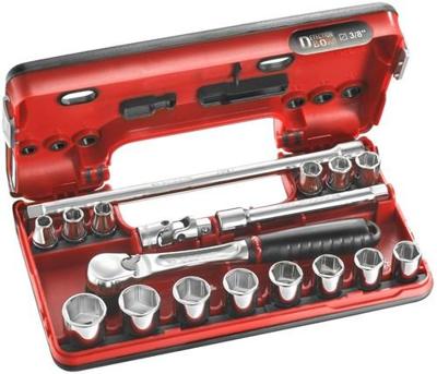 Facom JL.DBOX1PB Dopsleutelset Metrisch 3/8 (10 mm) 17-delig