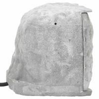 VidaXL Tuinstopcontact met grondpin 4-wegs steen-look grijs - thumbnail