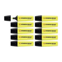 Fluoriscerende Markeerstift Stabilo Boss Geel Multicolour 10 Onderdelen (10 Stuks) - thumbnail