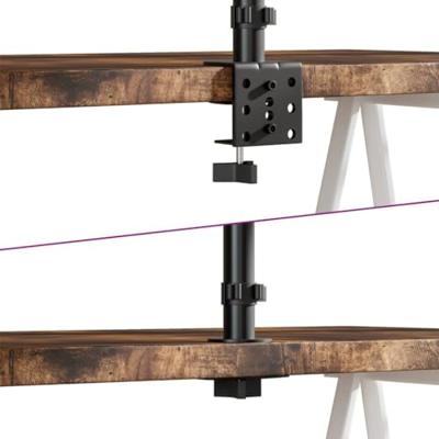 VidaXL Monitorbeugel vesa 75/100 mm zwart staal
