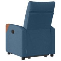 Sta-op-stoel verstelbaar stof blauw - thumbnail