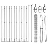 Weidehekwerk Zilver 25 x 1.4 m Gegalvaniseerd staal - thumbnail
